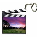 Porte clé clap de cinéma personnalisable photo