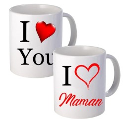 Mug y love you personnalisable