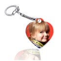 Porte-clés coeur personnalisé avec photo