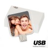 Clé USB carrée personnalisable texte et photo