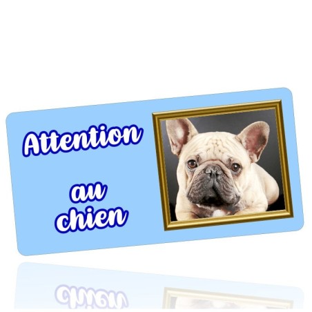 Plaque gravée personnalisée chien - Plaque chien customisé avec photo