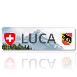 Plaque immatriculation personnalisable Suisse