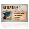 Panneau chien AAA Imitation bois à personnaliser