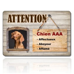 Plaque chien AAA Imitation bois à personnaliser avec photo