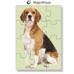 Puzzle personnalisé magnétique