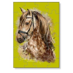 Petit puzzle personnalisable avec photo cheval