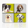 Tapis de souris personnalisable avec quatre photos de chien