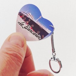 Porte clés cœur personnalisable avec photo